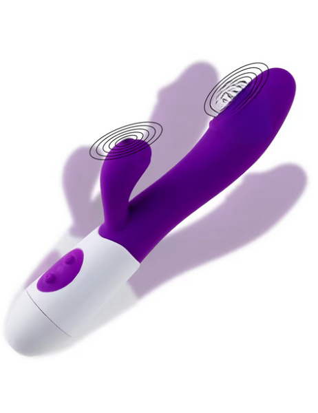 Wibrator G Spot Królik – silikonowy, wodoodporny, podwójna stymulacja punktu G i łechtaczki, 10 poziomów wibracji