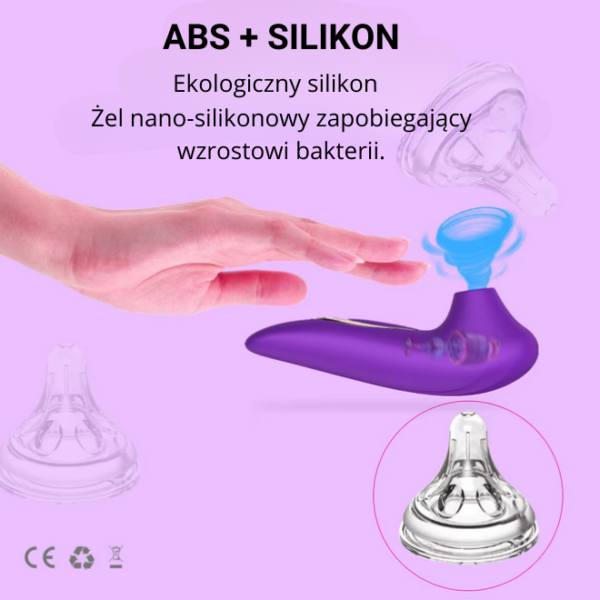 Wibrator Ssący Pingwinek z ładowaniem USB – dyskretny masażer łechtaczki