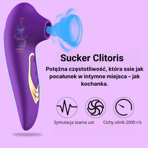Silikonowy Wibrator Ssący Pingwinek – stymulator łechtaczki z technologią ssania