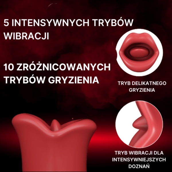 Wibrator Lizanie Ust z magnetycznym USB – sex gadżet dla kobiet