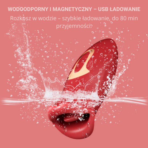 Wibrator Lizanie Ust – stymulator łechtaczki z 10 trybami kąsania